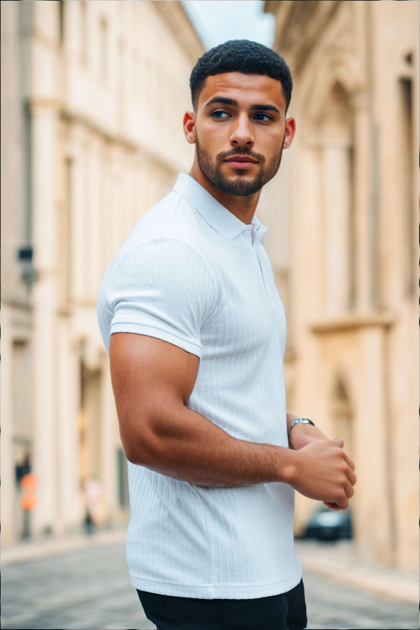 THE MARIANNI - RIBBED POLO