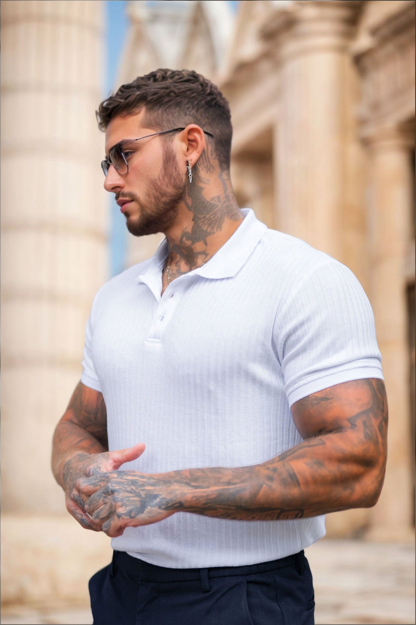 THE MARIANNI - RIBBED POLO