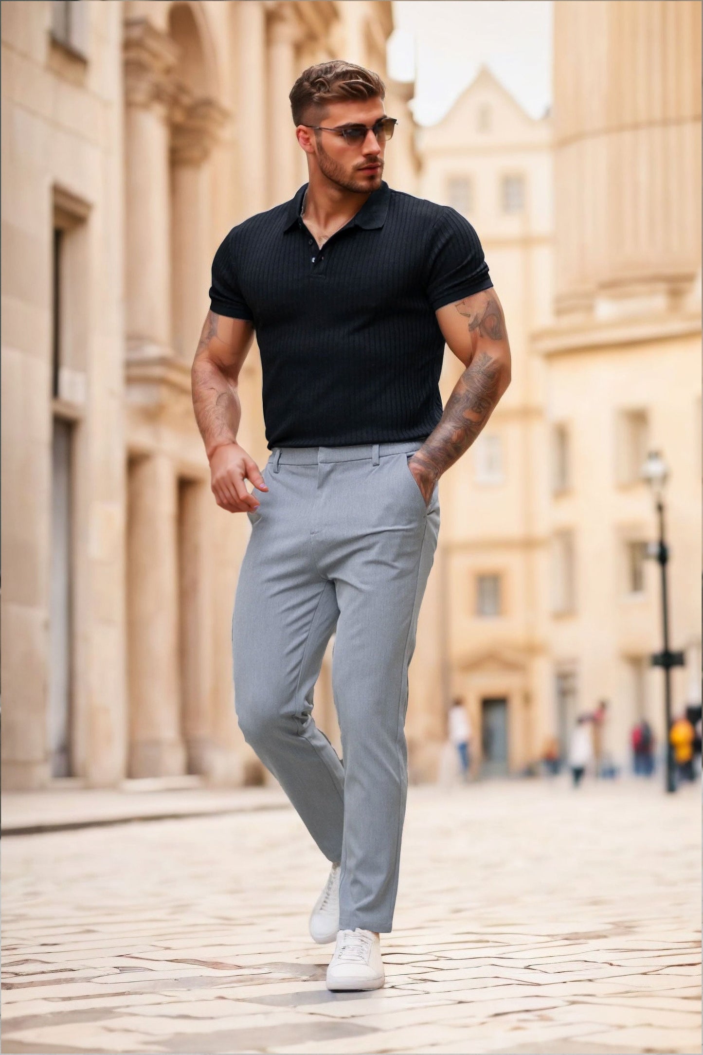 THE MARIANNI - RIBBED POLO