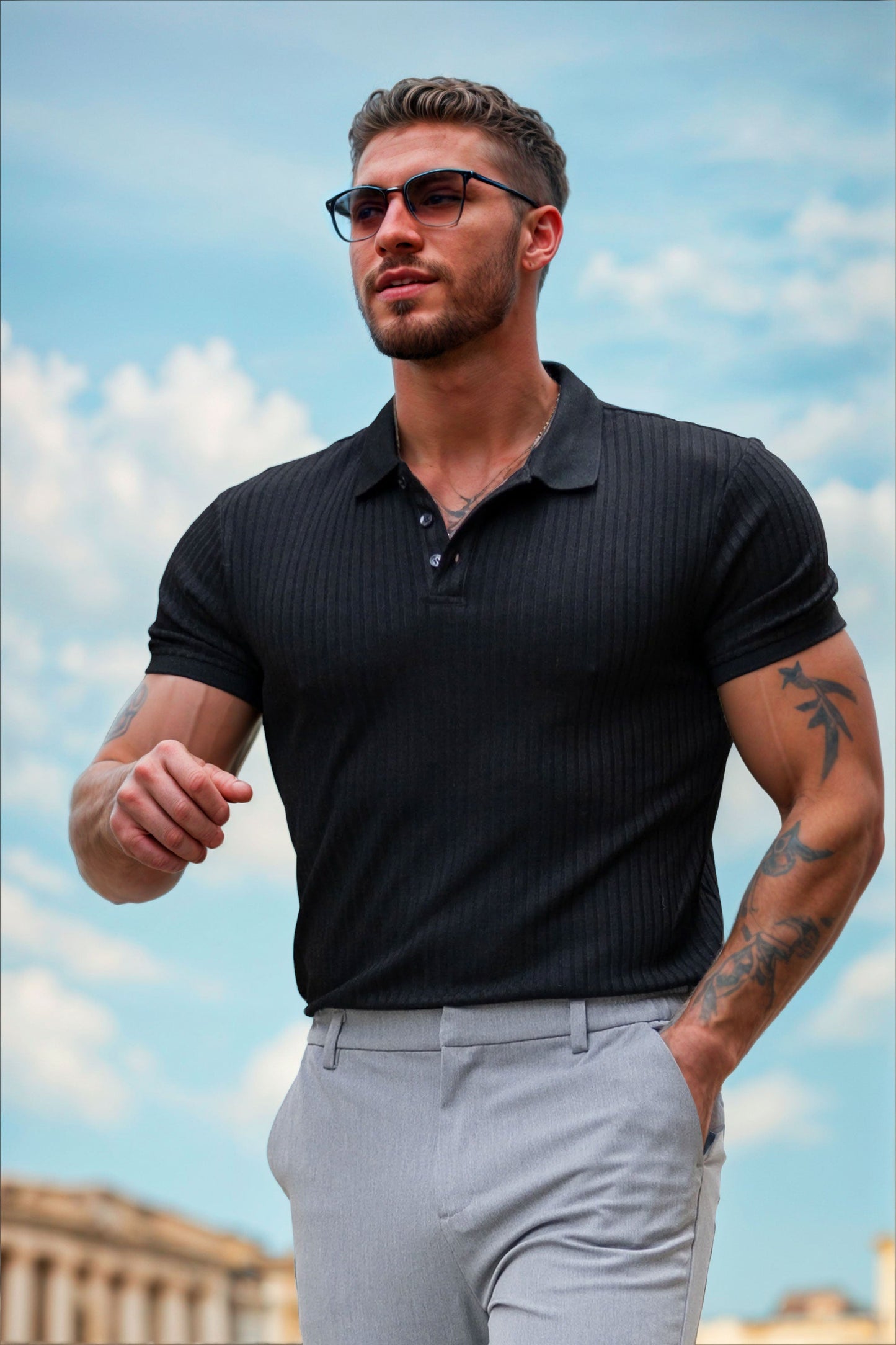 THE MARIANNI - RIBBED POLO
