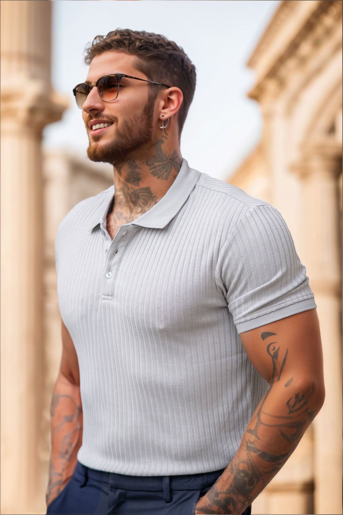 THE MARIANNI - RIBBED POLO