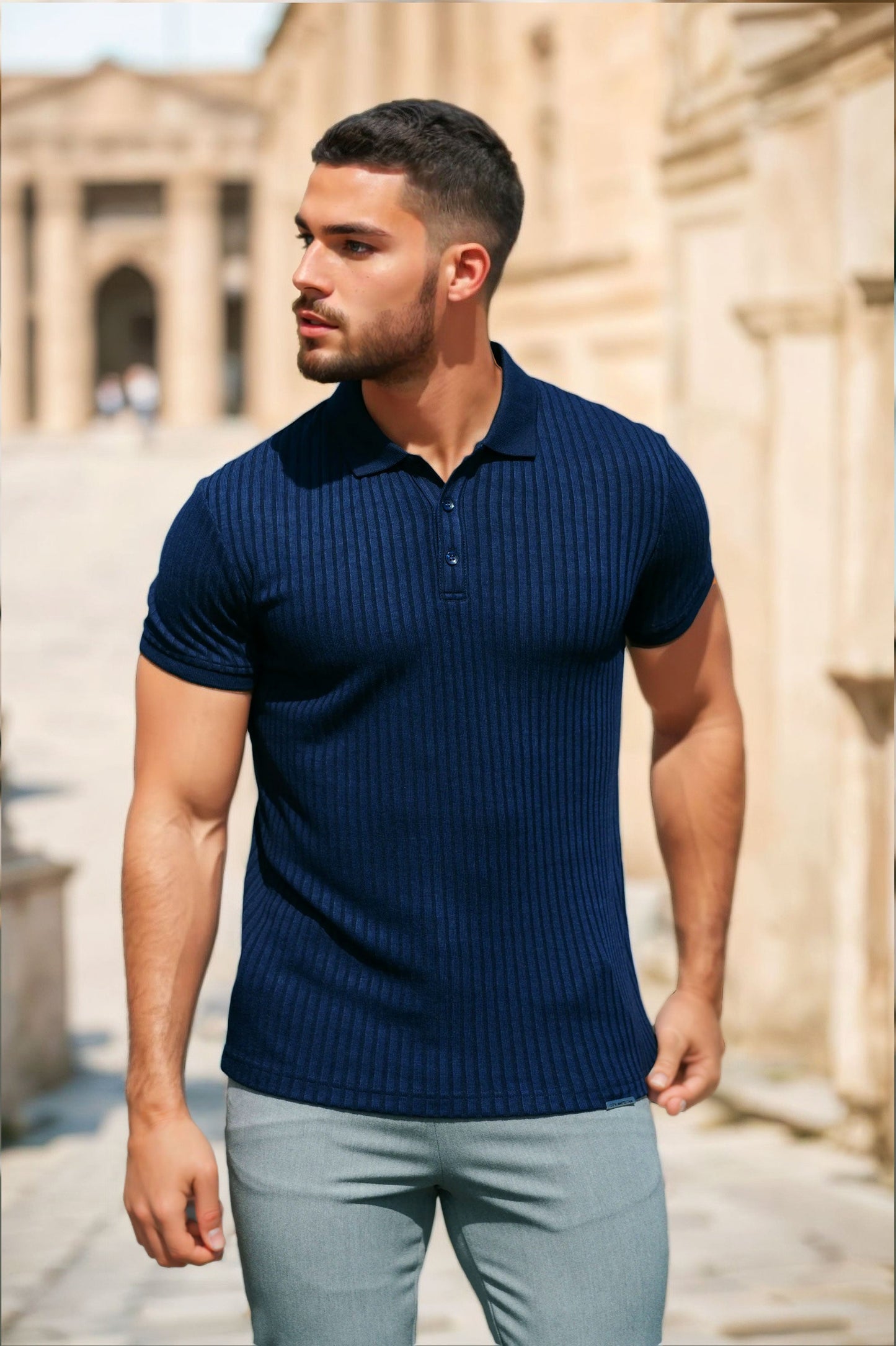 THE MARIANNI - RIBBED POLO